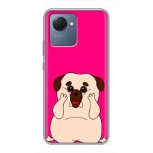 Чехол (ТПУ) Милые собачки для Realme NARZO 50i Prime (Веселый Мопсик)