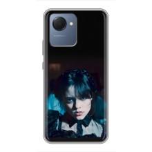 Чехлы Венсдей на Realme NARZO 50i Prime Уэнсдей (AlphaPrint) (взгляд Уэнздей)