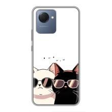 Чехол с рисунком кот на Realme NARZO 50i Prime – Коты в очках