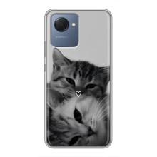 Чехол с рисунком кот на Realme NARZO 50i Prime – Пара котов