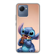 Чехол с рисунком Стич для Realme NARZO 50i Prime – Стич с шоколадом
