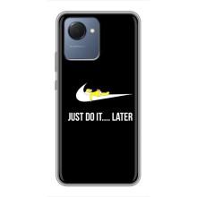 Чехол с логотипом Найк на Realme NARZO 50i Prime (Nike just do it)