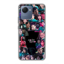 Чохол Гра в кальмара для Realme NARZO 50i Prime – Колаж гра кальмара