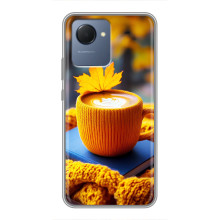 Чохол з унікальним дизайном 'Осінь з кавою' для Realme NARZO 50i Prime – Кава з жовтим