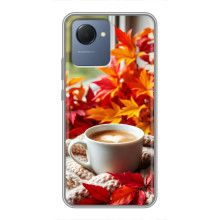 Чехол с уникальным дизайном «Осень с кофе» для Realme NARZO 50i Prime