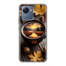 Чохол з унікальним дизайном 'Осінь з кавою' для Realme NARZO 50i Prime – Темна кава