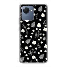 Чохли з тематикою "КВІТИ" на Realme NARZO 50i Prime (цвітіння на чорному)