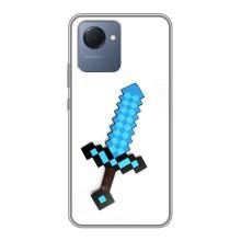 Чохли для Realme NARZO 50i Prime (Персонажі МайнКрафт) (Меч)