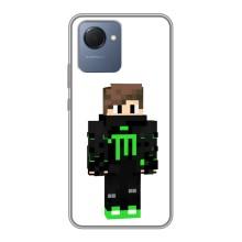 Чохли для Realme NARZO 50i Prime (Персонажі МайнКрафт) (Зелений хлопчик)