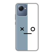 Силиконовые Чехлы (смешные стикеры) для Realme NARZO 50i Prime – Серо-белый