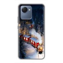 Силиконовый бампер на рождество для Realme NARZO 50i Prime (Поезд)