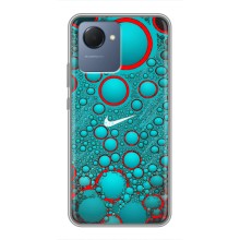 Силиконовый Чехол на Realme NARZO 50i Prime с картинкой Nike – Найк зеленый