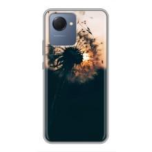 Силиконовый Чехол с одуванчиками на Realme NARZO 50i Prime – Красивый одуванчик