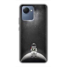 Силиконовый Чехол с принтом "Космонавты" на Realme NARZO 50i Prime – Космонавт романтик