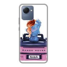 Силіконовый Чохол на Realme NARZO 50i Prime з картинкой Модных девушек (Дівчина на машині)