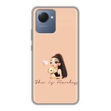 Силіконовый Чохол на Realme NARZO 50i Prime з картинкой Модных девушек (З собакою)