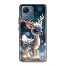Яскравий чохол для Realme NARZO 50i Prime з Зимові Оленята – Блискуче оленятко