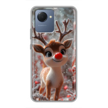 Яркий чехол для Realme NARZO 50i Prime с Зимними Оленятами