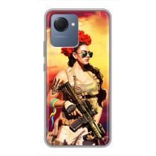 ЗСУ Чохли (TPU) для Realme NARZO 50i Prime – Жінка солдат