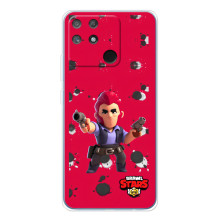 Бампер (ТПУ) с принтом Brawl Stars на Нарзо 80 Лайт 4G – Кольт на красном