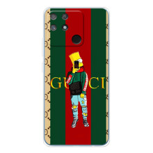 Брендновые Чехлы для Realme NARZO 80 Lite 4G - (PREMIUMPrint) (Барт ГУЧЧИ)