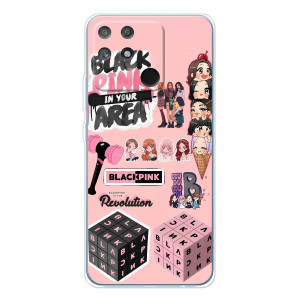 Чехлы с картинкой для Realme NARZO 80 Lite 4G – BLACK PINK коллаж