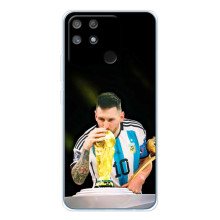 Чехлы для Realme NARZO 80 Lite 4G (Leo чемпион) (AlphaPrint) (Кубок Месси)