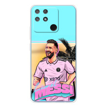 Чехлы для Нарзо 80 Лайт 4Джи - Лео Месси Маями (Майами Месси)