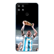 Чехлы Лео Месси Аргентина для Realme NARZO 80 Lite 4G – Счастливый Месси