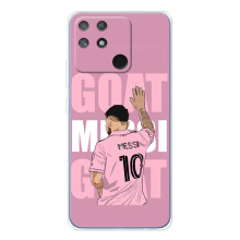 Чехлы Лео Месси в Майами на Realme NARZO 80 Lite 4G – GOAT MESSI
