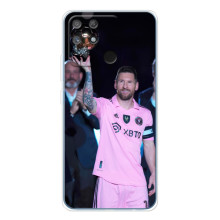Чехлы Лео Месси в Майами на Realme NARZO 80 Lite 4G – Золотой мяч Месси