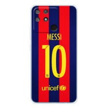 Чехлы Месси для Realme NARZO 80 Lite 4G (AlphaPrint) – Messi Barca 10