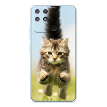 Чехлы с Котиками для Realme NARZO 80 Lite 4G (VPrint) (Прыжок кота)