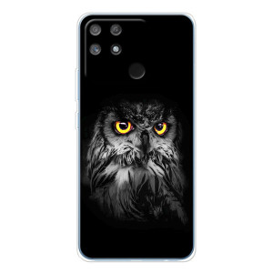 Чохли з принтом СОВИ для Realme NARZO 80 Lite 4G – Сова на чорному