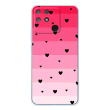Чехлы с тематикой "Маленькие Сердечки" на Realme NARZO 80 Lite 4G – Чорные сердечки