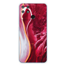 Чехол для Нарзо 80 Лайт 4Джи - с принтом (Дизайнерские) (AlphaPrint) – Мрамор красный