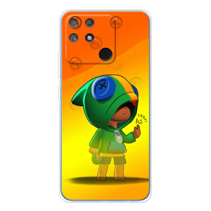 Чехол Бравл Старс для Realme NARZO 80 Lite 4G – LEON в кофте