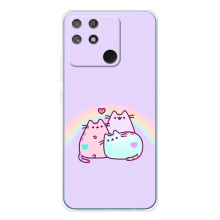 Чехол на Нарзо 80 Лайт 4Джи с Котами (VPrint) – Радужные котики