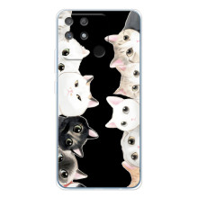 Чехол на Нарзо 80 Лайт 4Джи с Котами (VPrint) – Взгляд котов