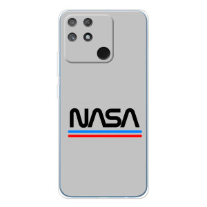 Силиконовый бампер с принтом "Наса" на Realme NARZO 80 Lite 4G – Наса