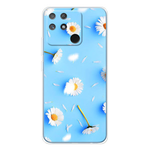 Чохол з Квітами для Realme NARZO 80 Lite 4G – ромашки на блакитному