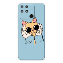 Бампер с изображением Котиков для Нарзо 80 Лайт 4G (КОТИК в очках)