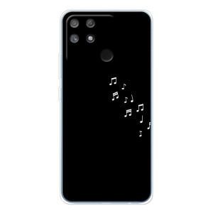 Чохол з картинками на чорному фоні для Realme NARZO 80 Lite 4G – Ноти