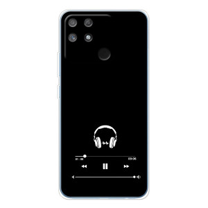Чохол з картинками на чорному фоні для Realme NARZO 80 Lite 4G – Плеєр
