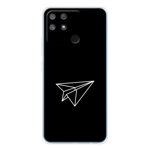 Чохол з картинками на чорному фоні для Realme NARZO 80 Lite 4G – Літак