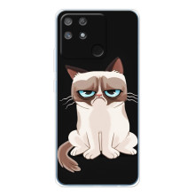 Чехол с принтом для Realme NARZO 80 Lite 4G (AlphaPrint) Модные коты (Грустный кот)