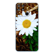 Чехол с ромашками на Realme NARZO 80 Lite 4G – Белая ромашка
