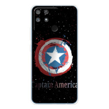 Чехол с Щитом Капитана Америки на Realme NARZO 80 Lite 4G – Щит Капитана