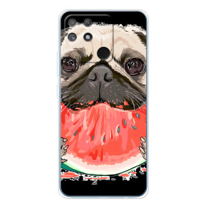 Чехол (ТПУ) Милые собачки для Realme NARZO 80 Lite 4G (Смешной Мопс)