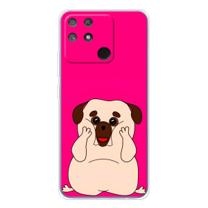 Чехол (ТПУ) Милые собачки для Realme NARZO 80 Lite 4G (Веселый Мопсик)